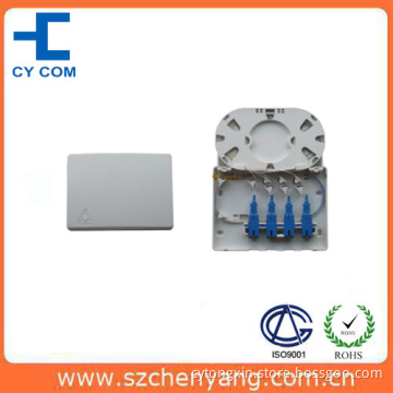 Fiber Optic FTTH Customer Terminal Box (PlasticShell, 4 port)
